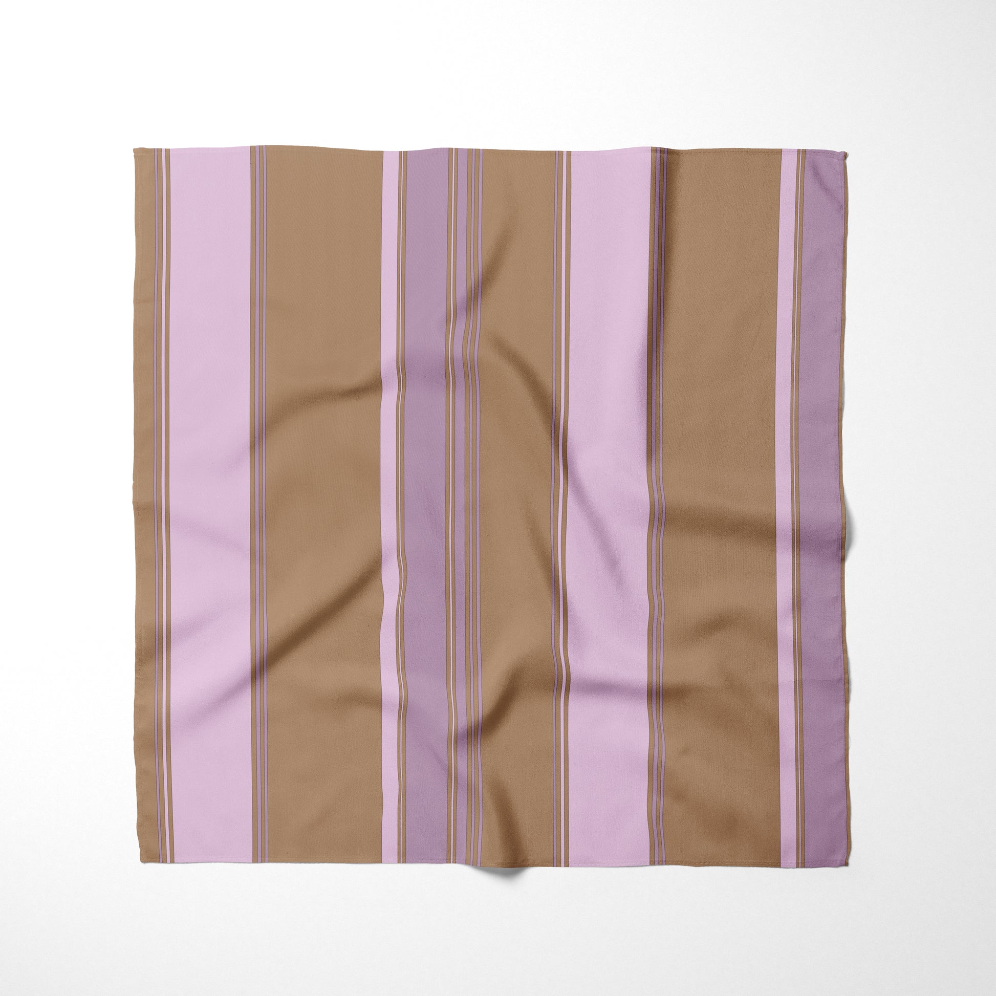 Light Pink Light Purple And Tan Striped Dog Bandana - Apawry Pup