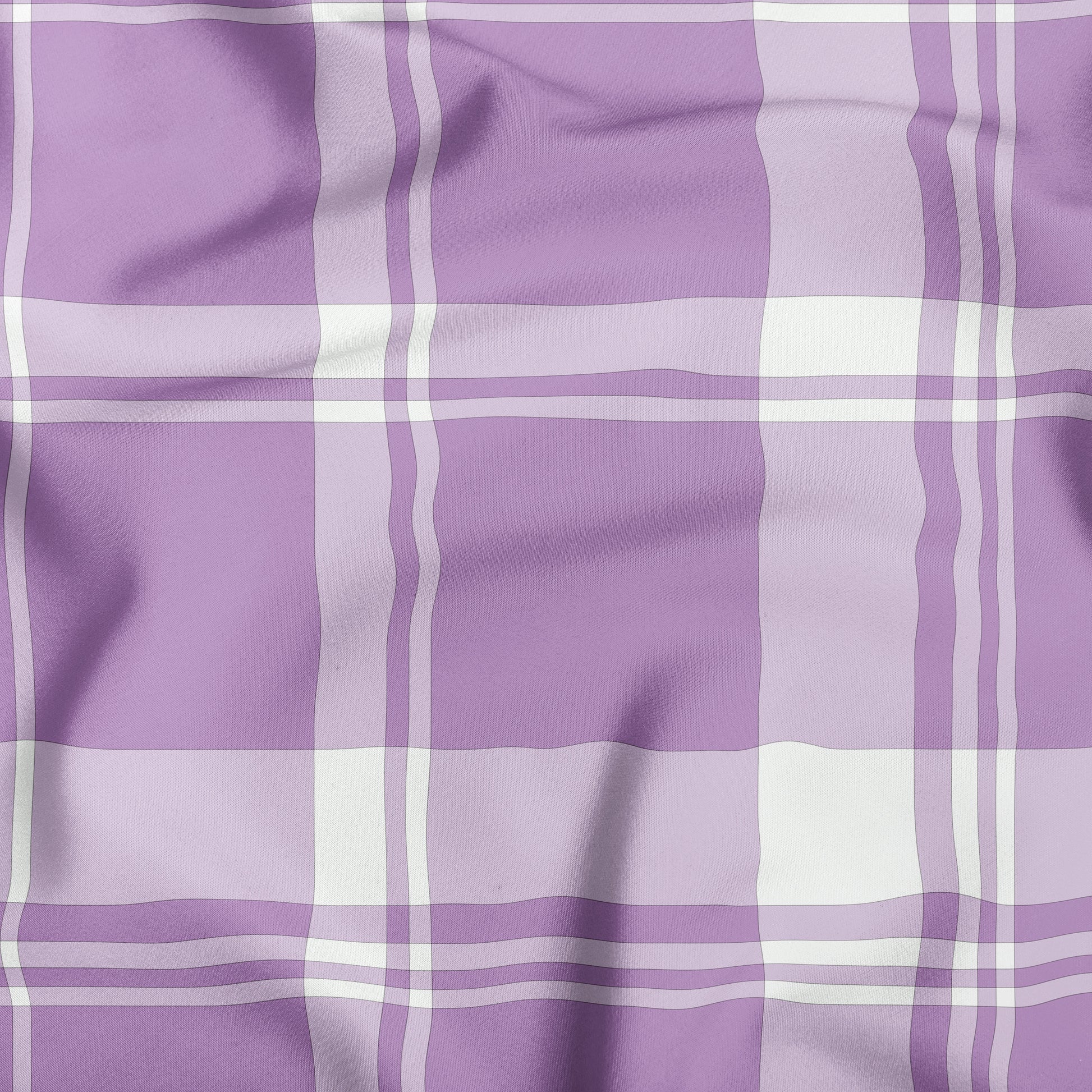 Light Purple And White Plaid Dog Bandana - Apawry Pup