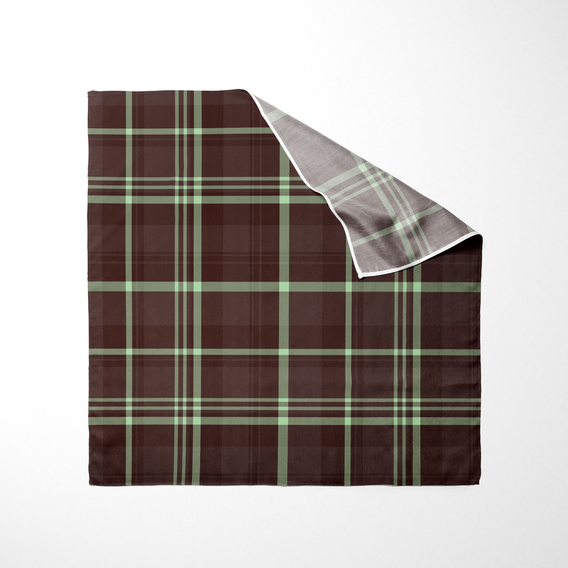 Mauve And Mint Plaid Dog Bandana - Apawry Pup