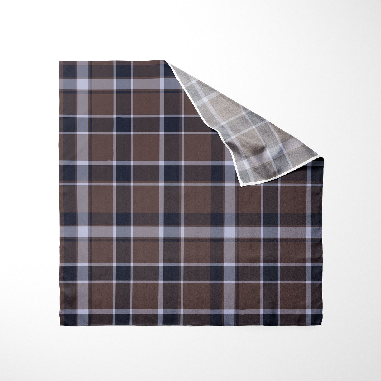 Mauve Navy Blue And White Plaid II Dog Bandana - Apawry Pup