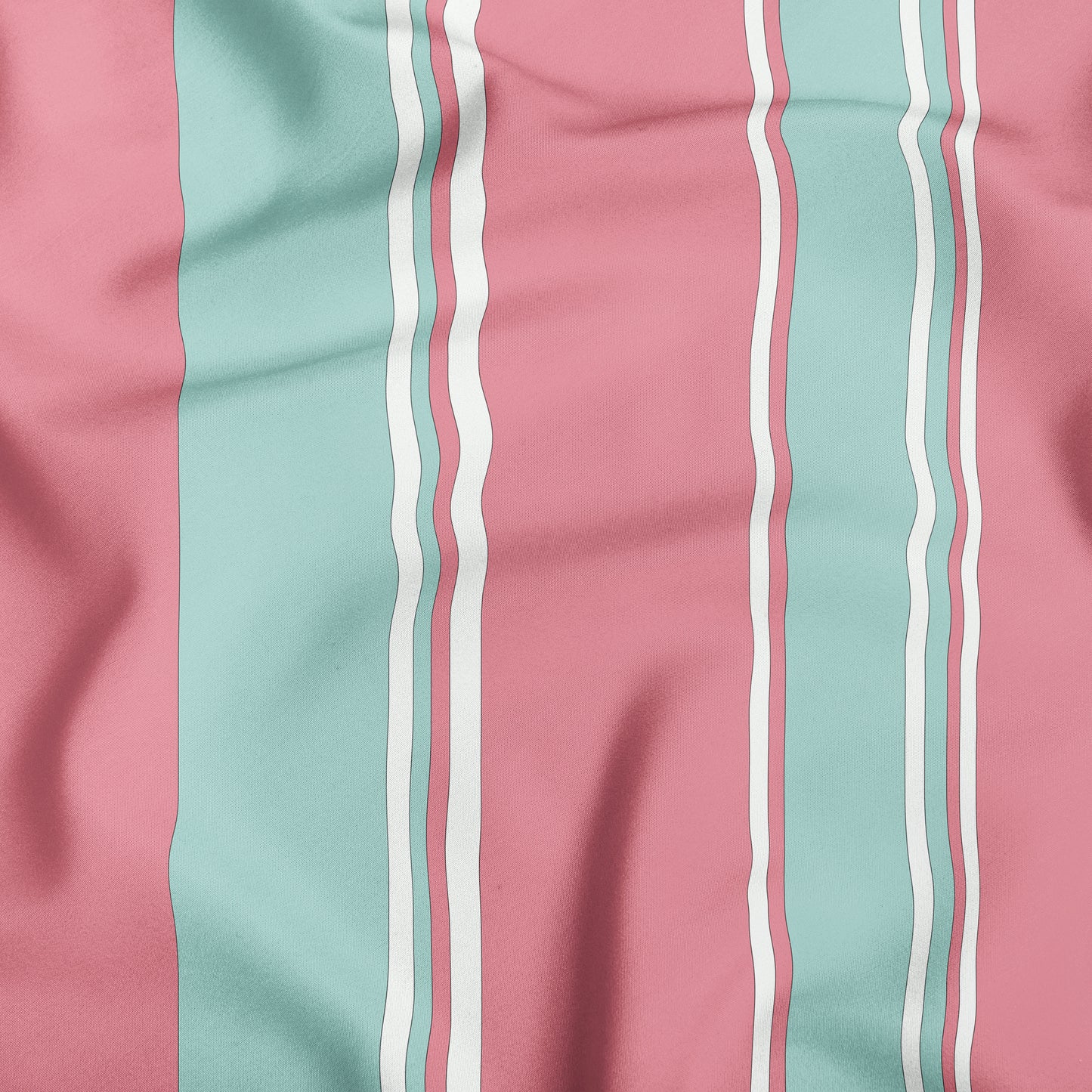 Mint Light Pink and White Striped Dog Bandana - Apawry Pup