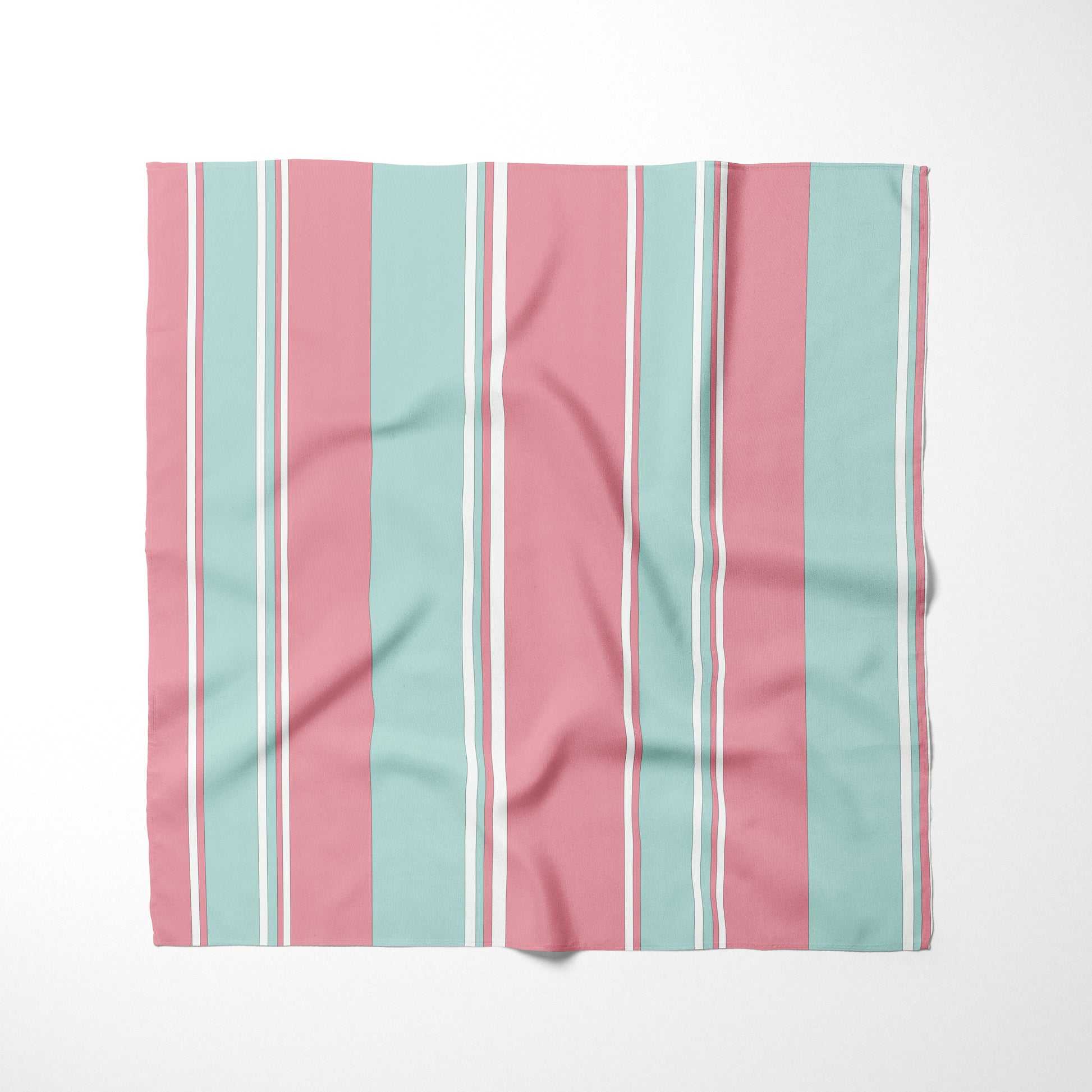 Mint Light Pink and White Striped Dog Bandana - Apawry Pup