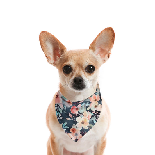 Floral Eventide Watercolour Dog Bandana - Apawry Pup