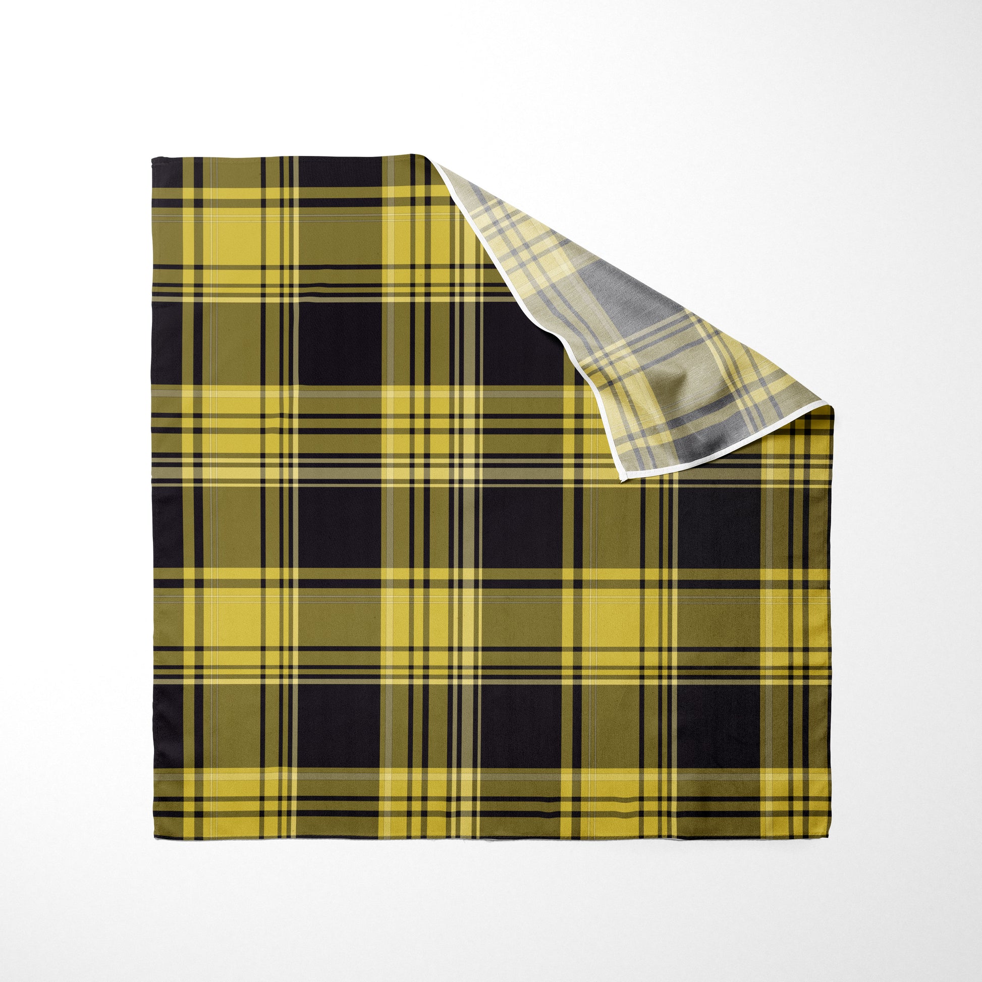 Mustard Yellow And Black Plaid Dog Bandana - Apawry Pup
