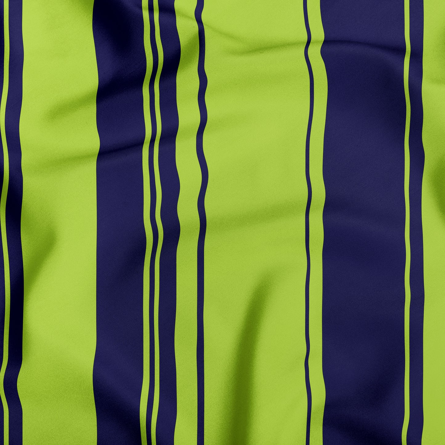 Navy Blue And Lime Green Striped Dog Bandana - Apawry Pup