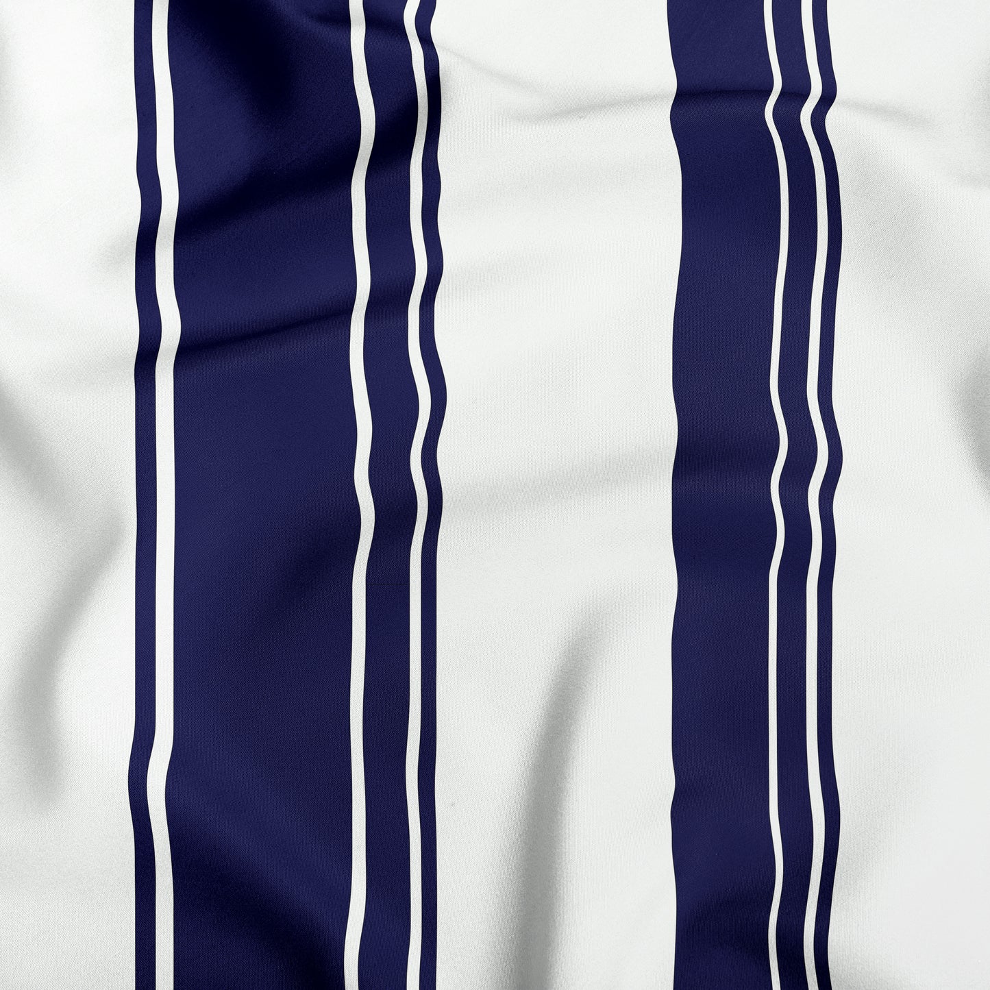 Navy Blue And White Striped Dog Bandana - Apawry Pup