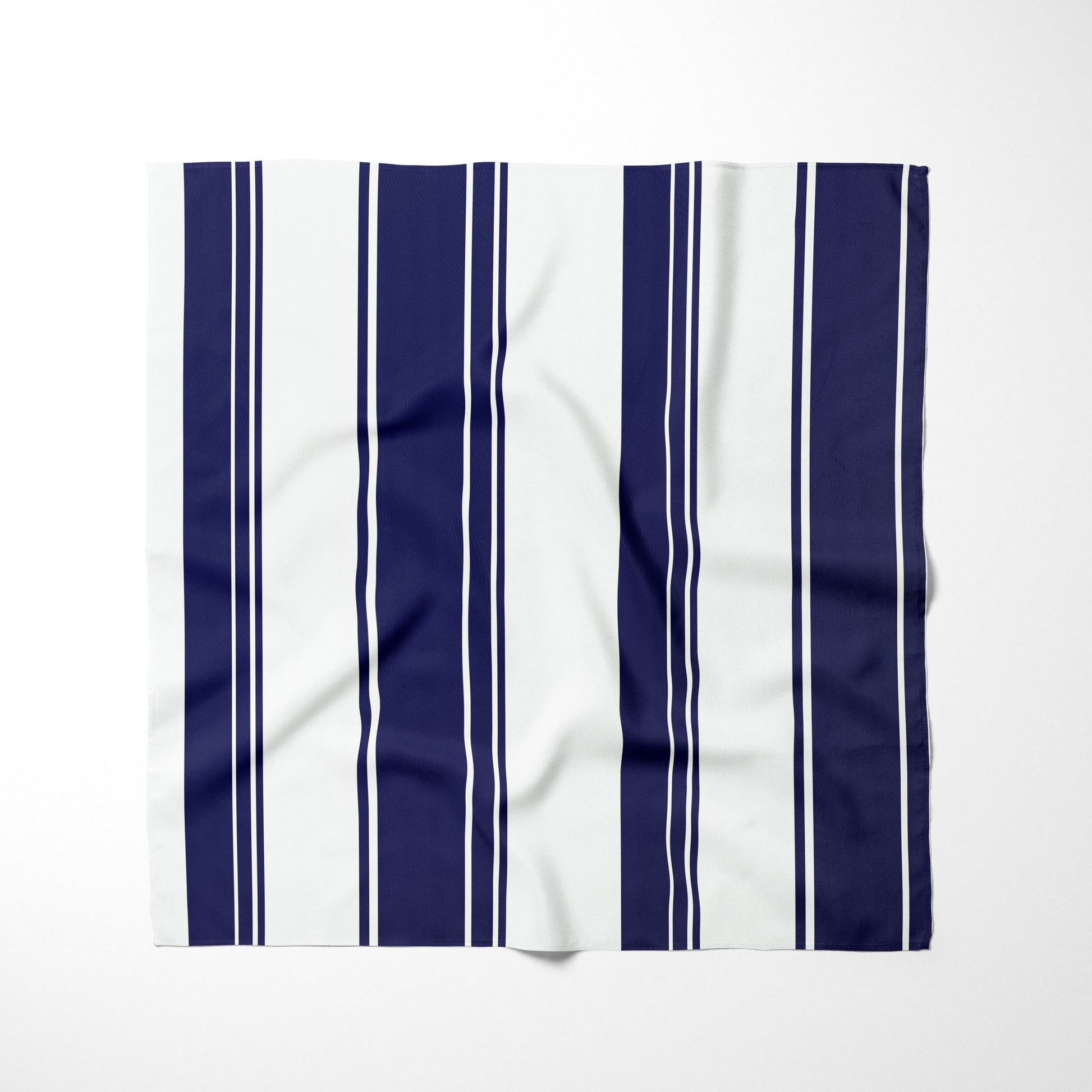 Navy Blue And White Striped Dog Bandana - Apawry Pup