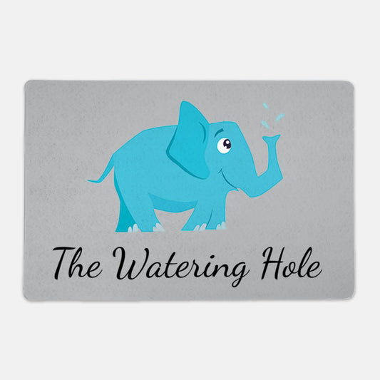 The Watering Hole Rectangle Pet Food Mat - Apawry Pup