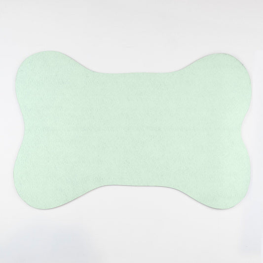 Mint Bone Shaped Pet Food Mat - Apawry Pup