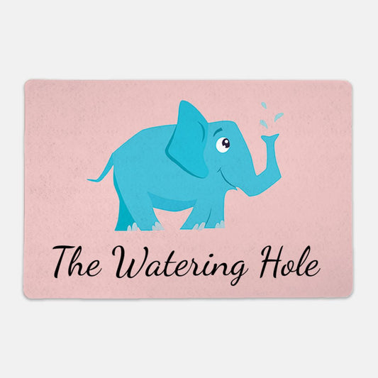 The Watering Hole Rectangle Pet Food Mat - Apawry Pup