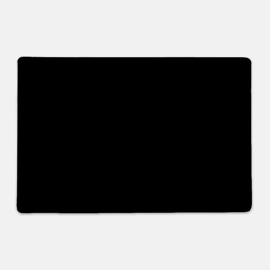 Black Rectangle Pet Food Mat - Apawry Pup