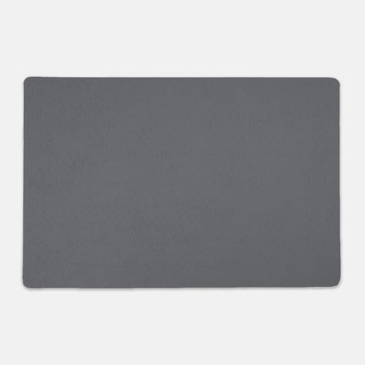 Dark Grey Rectangle Pet Food Mat - Apawry Pup