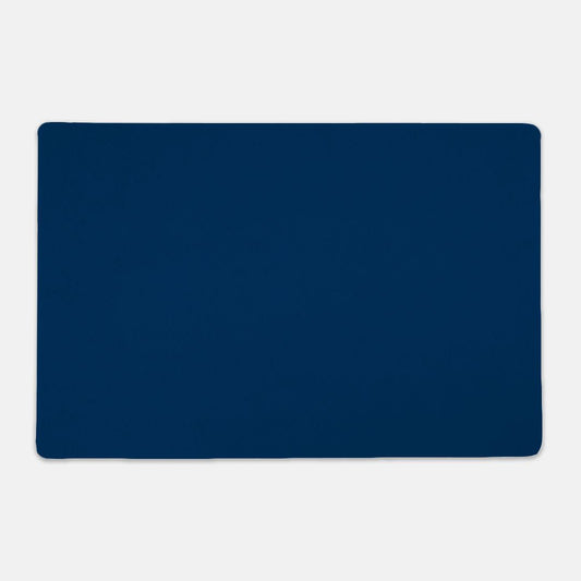Navy Blue Rectangle Pet Food Mat - Apawry Pup