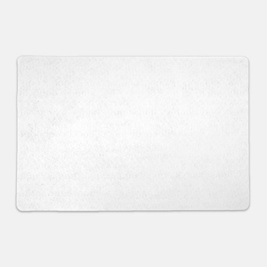 White Rectangle Pet Food Mat - Apawry Pup
