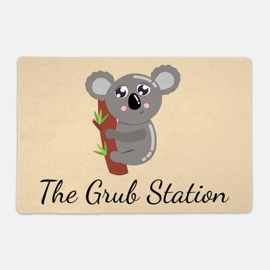 The Grub Station Rectangle Pet Food Mat - Apawry Pup