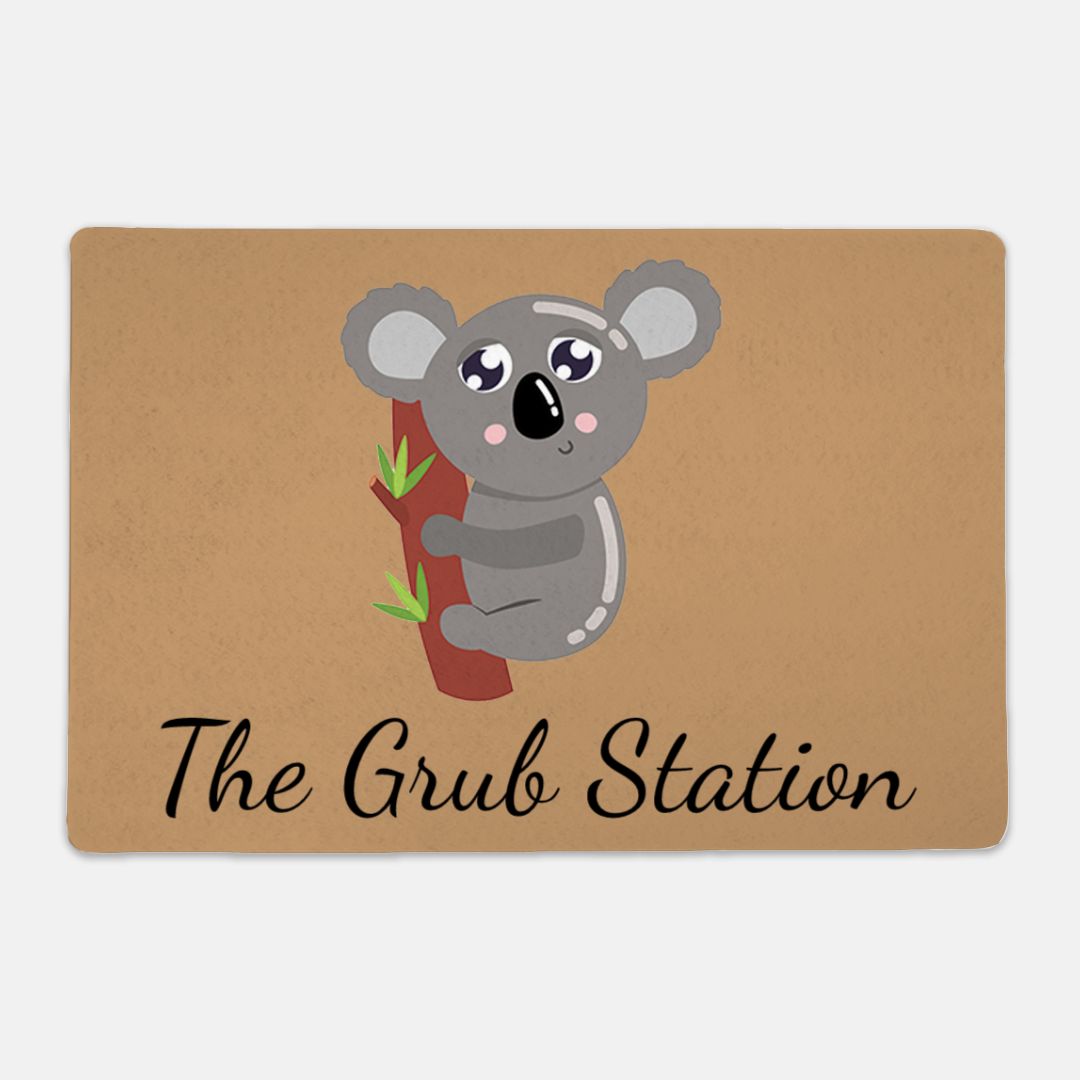The Grub Station Rectangle Pet Food Mat - Apawry Pup