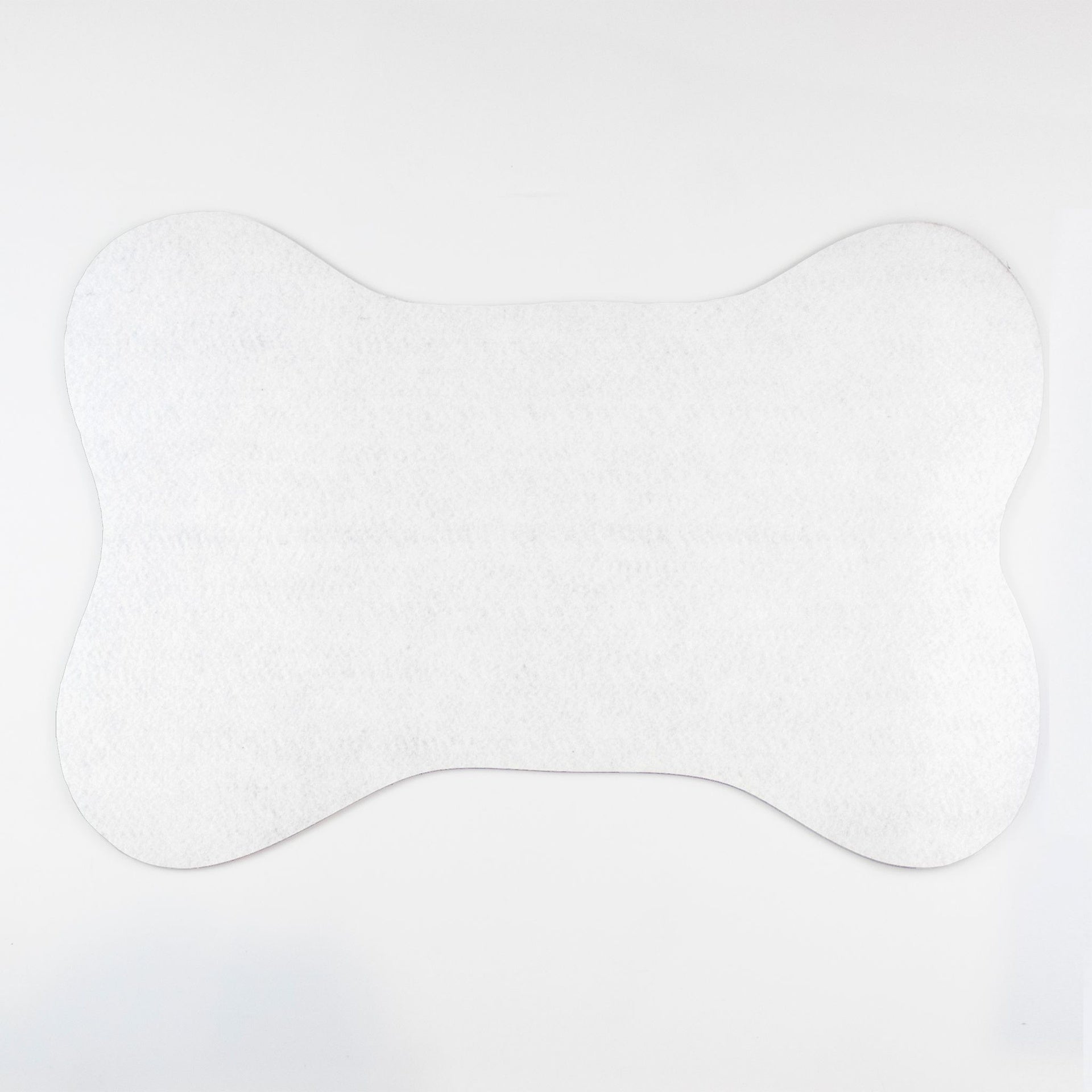 White Bone Shaped Pet Food Mat - Apawry Pup