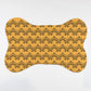 Butterfly Patterned Bone Shaped Pet Food Mat - Apawry Pup