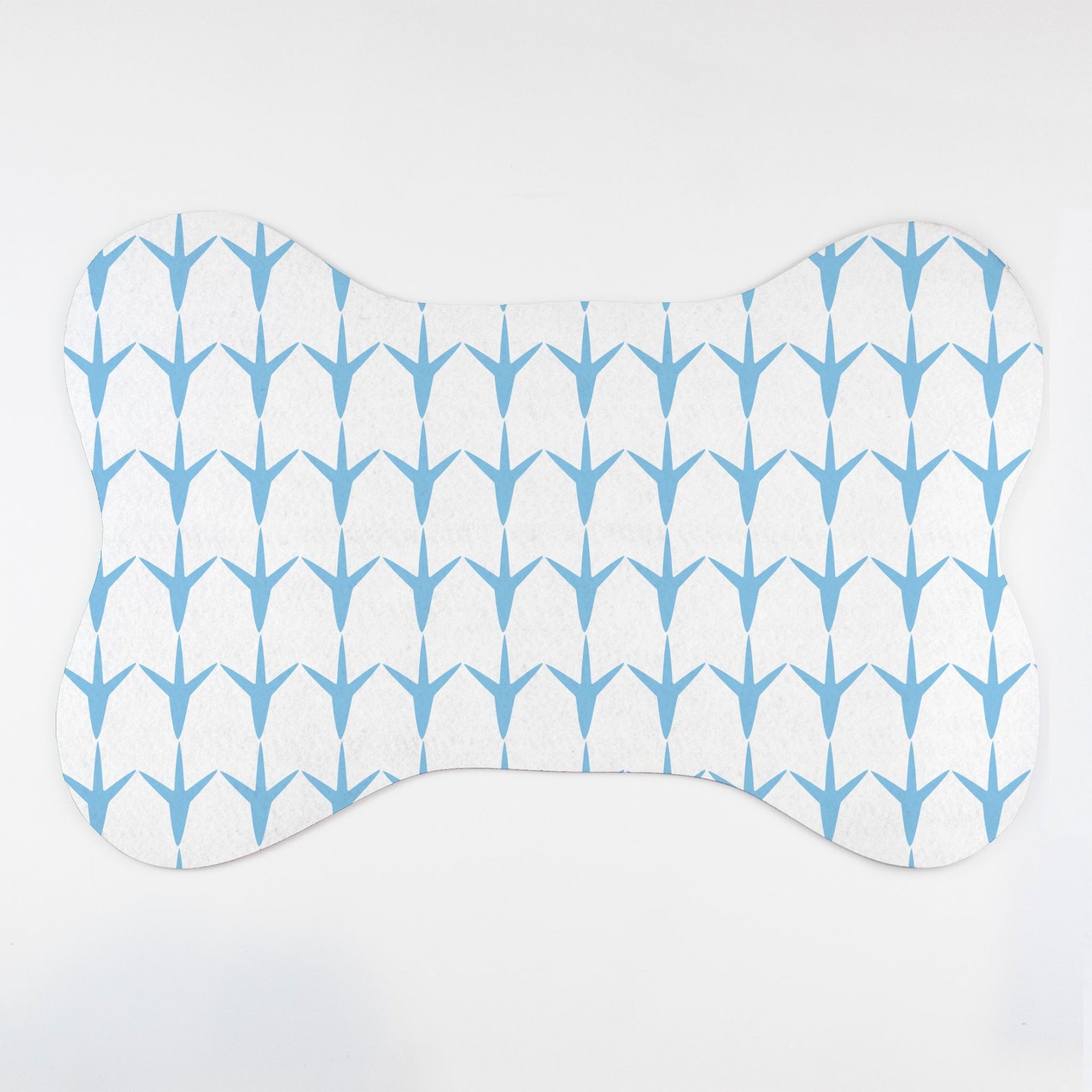 Bird Feet Patterned Bone Shaped Pet Food Mat - Apawry Pup