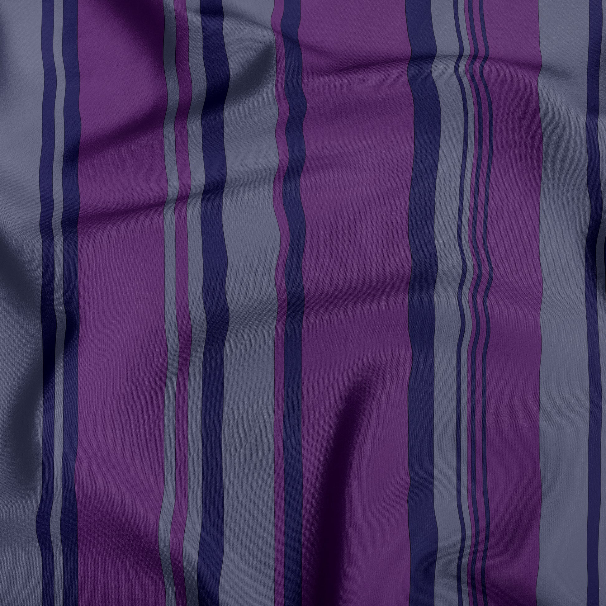 Purple Grey And Navy Blue Striped Dog Bandana - Apawry Pup