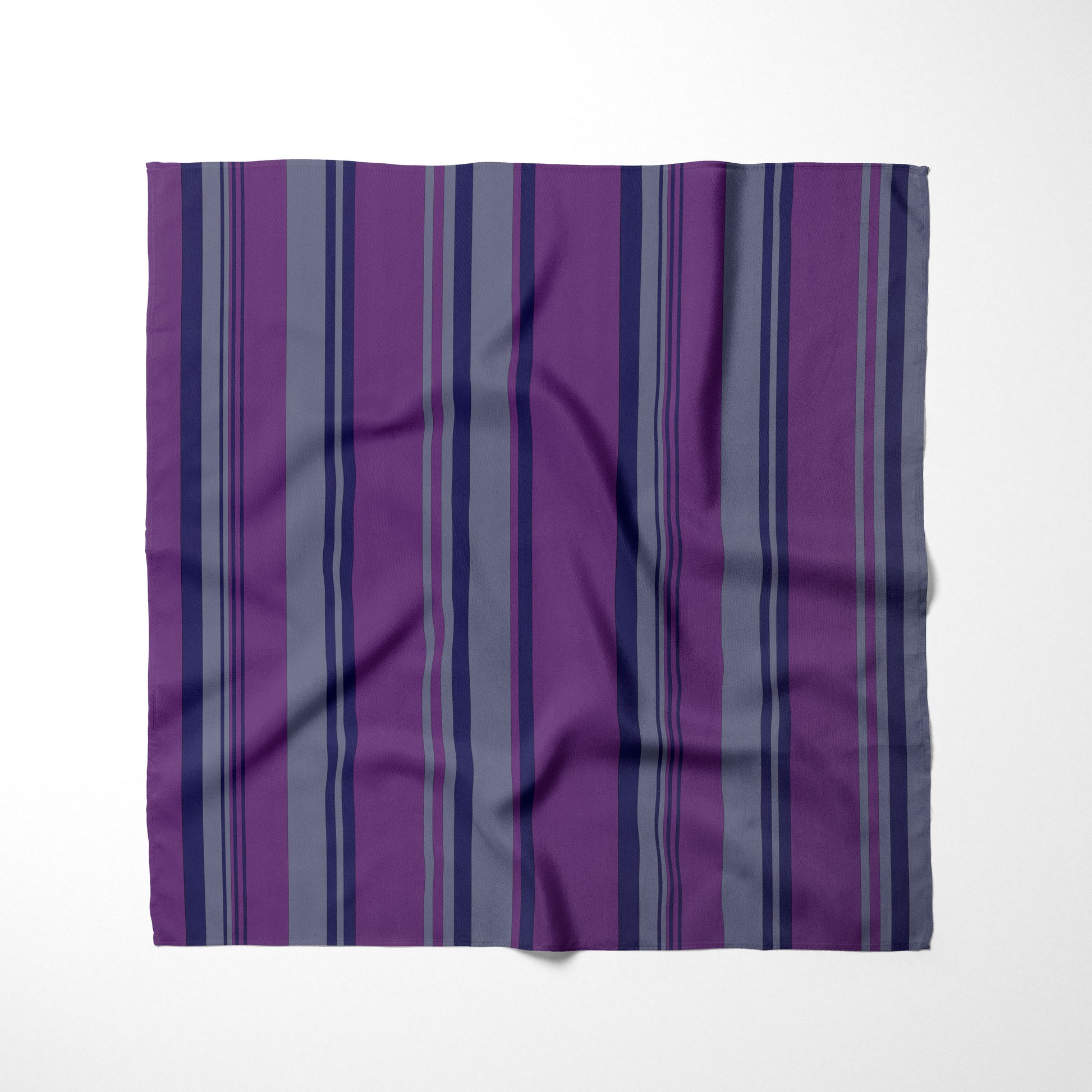 Purple Grey And Navy Blue Striped Dog Bandana - Apawry Pup