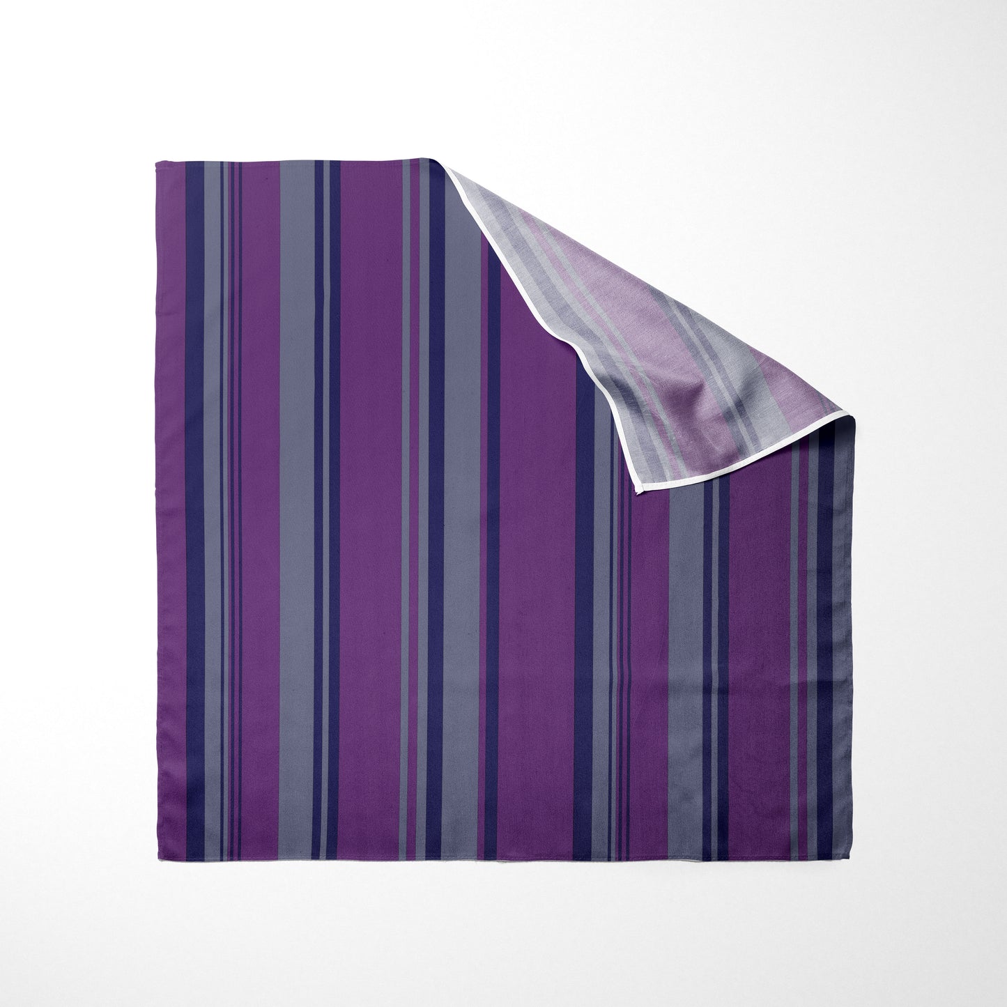 Purple Grey And Navy Blue Striped Dog Bandana - Apawry Pup