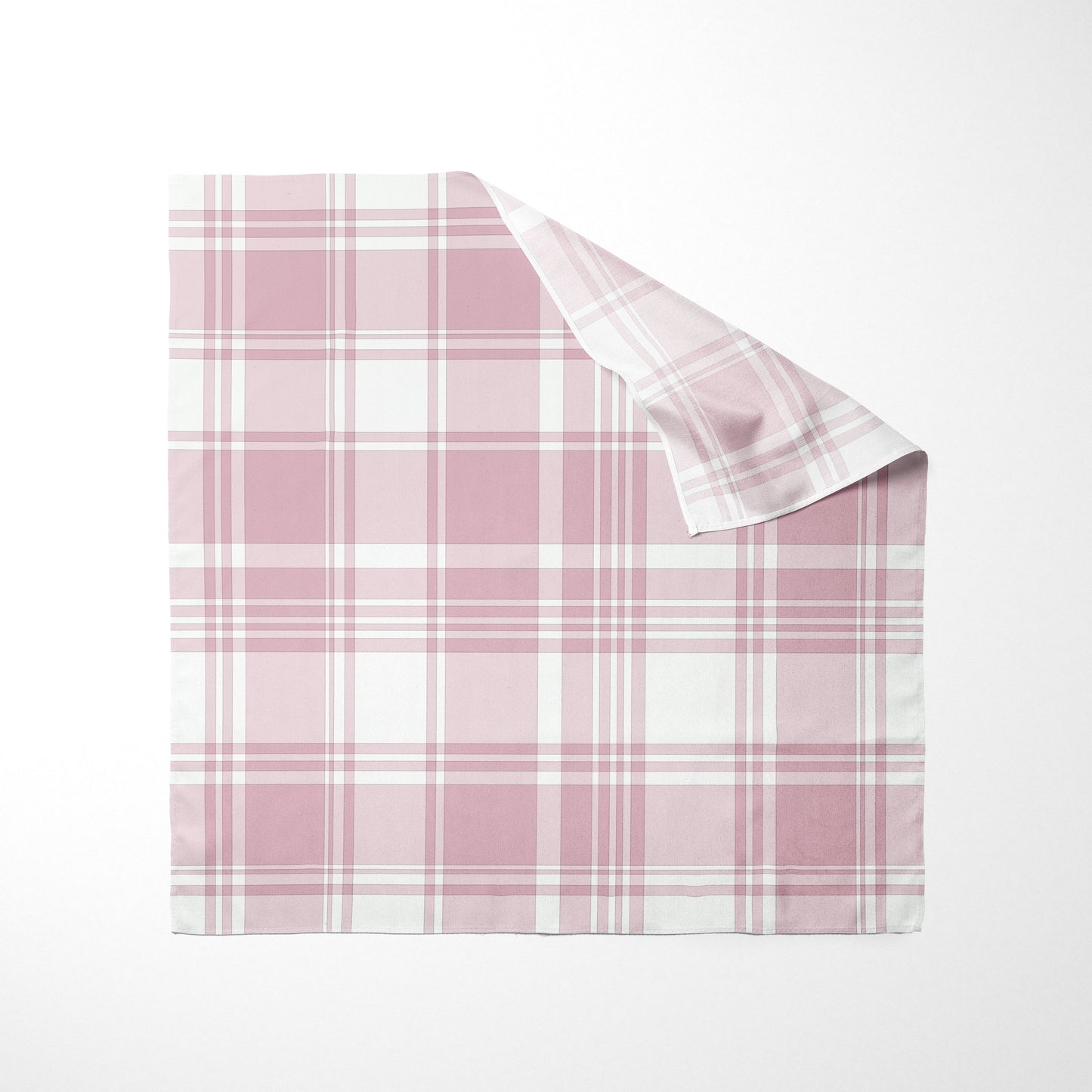 Rose Pink Light Pink And White Plaid Dog Bandana - Apawry Pup
