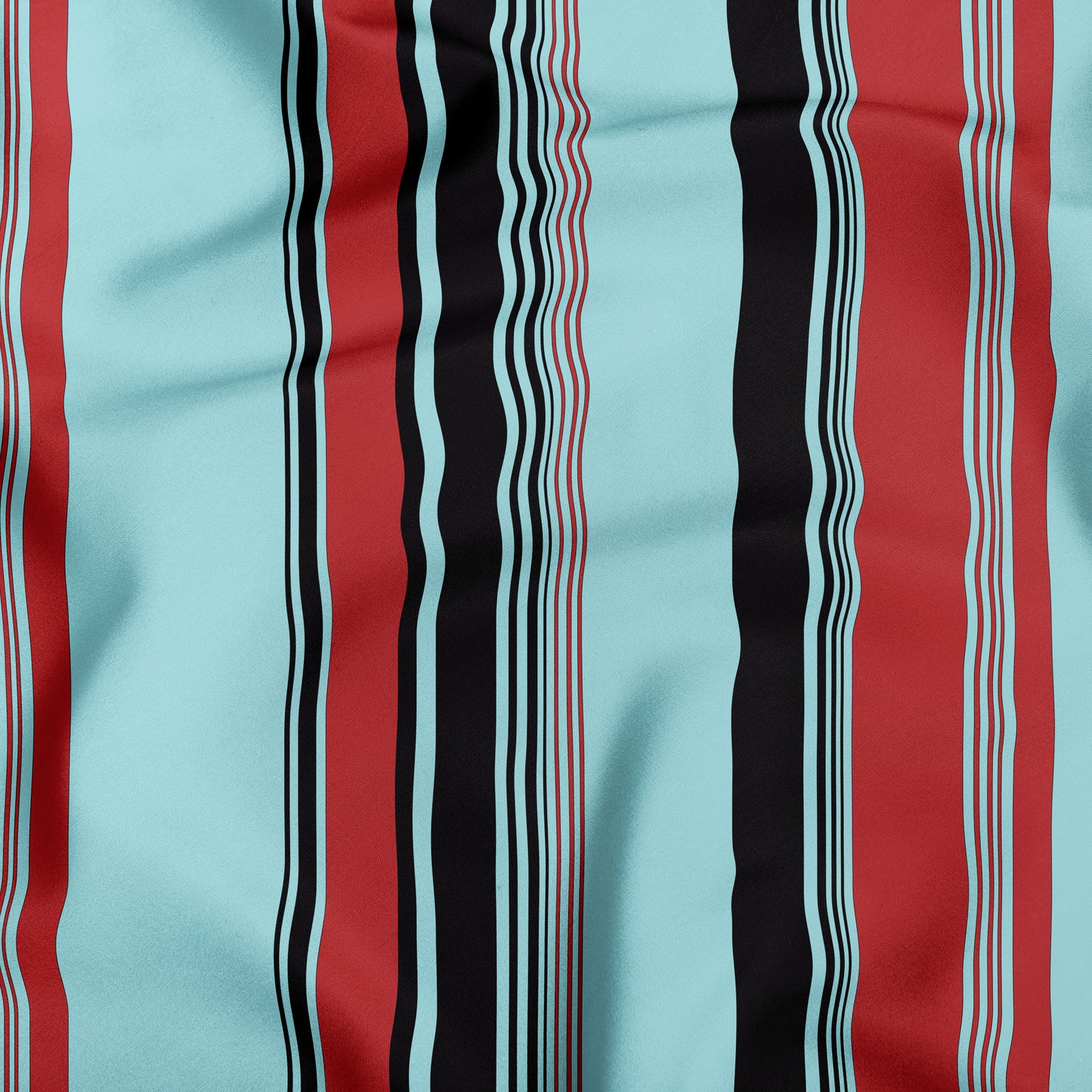 Sky Blue Red And Black Striped Dog Bandana - Apawry Pup