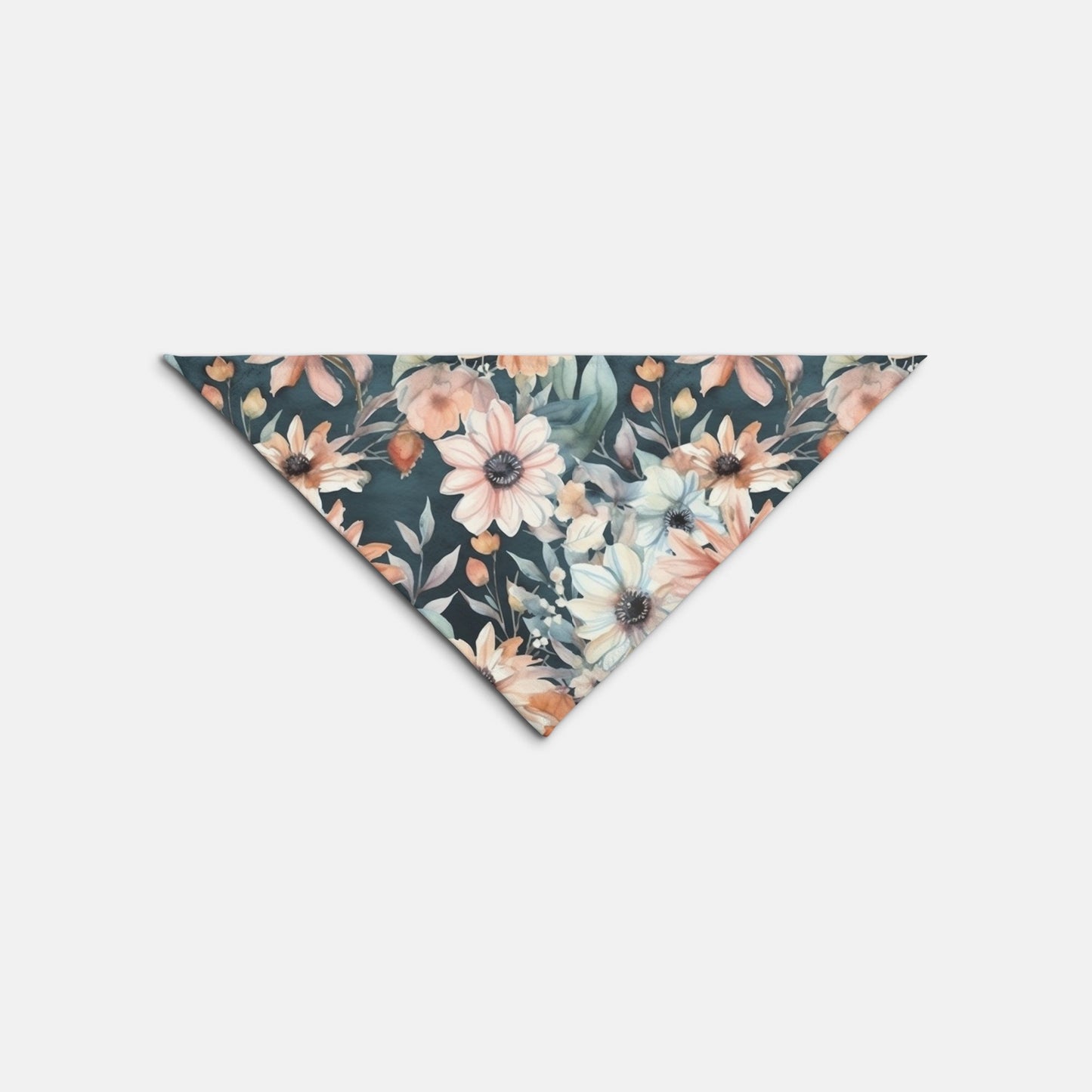 Floral Night Blossoms Watercolour Dog Bandana - Apawry Pup