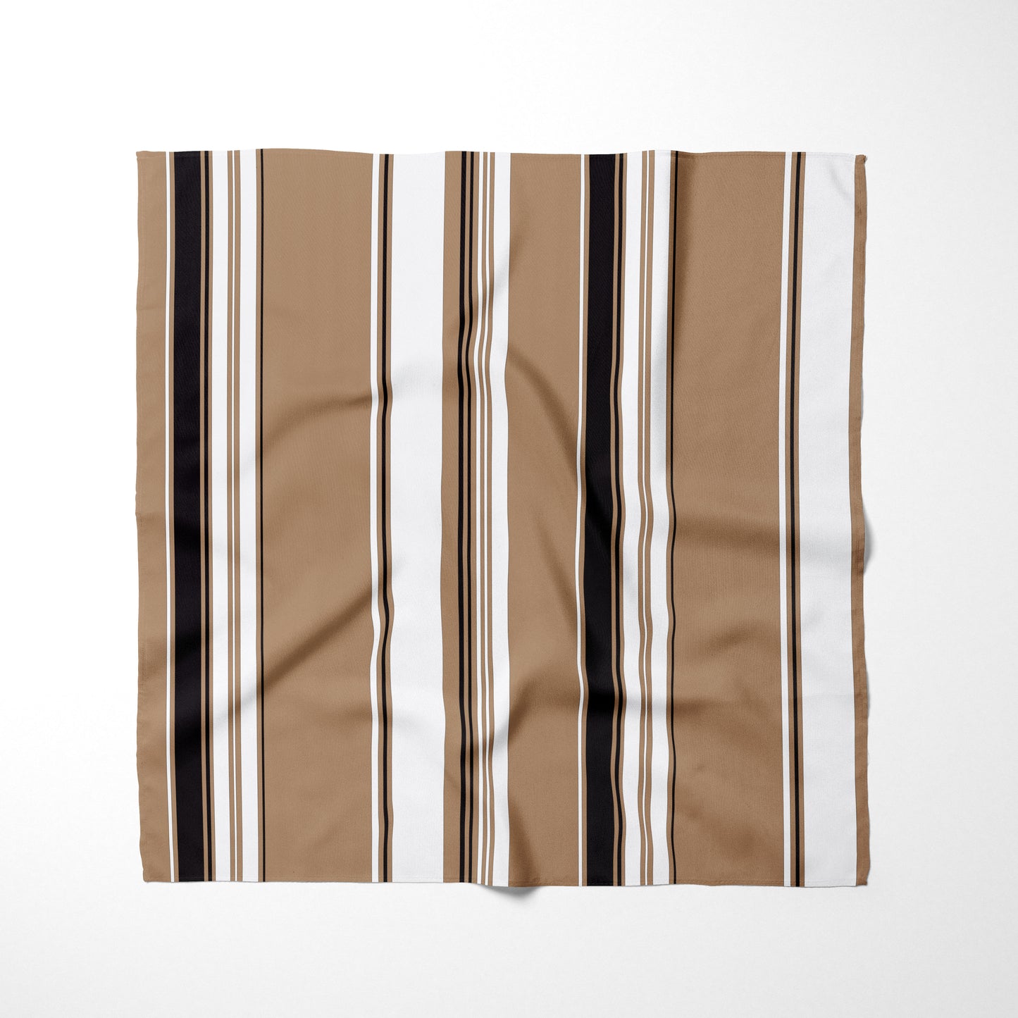 Tan Black And White Striped Dog Bandana - Apawry Pup