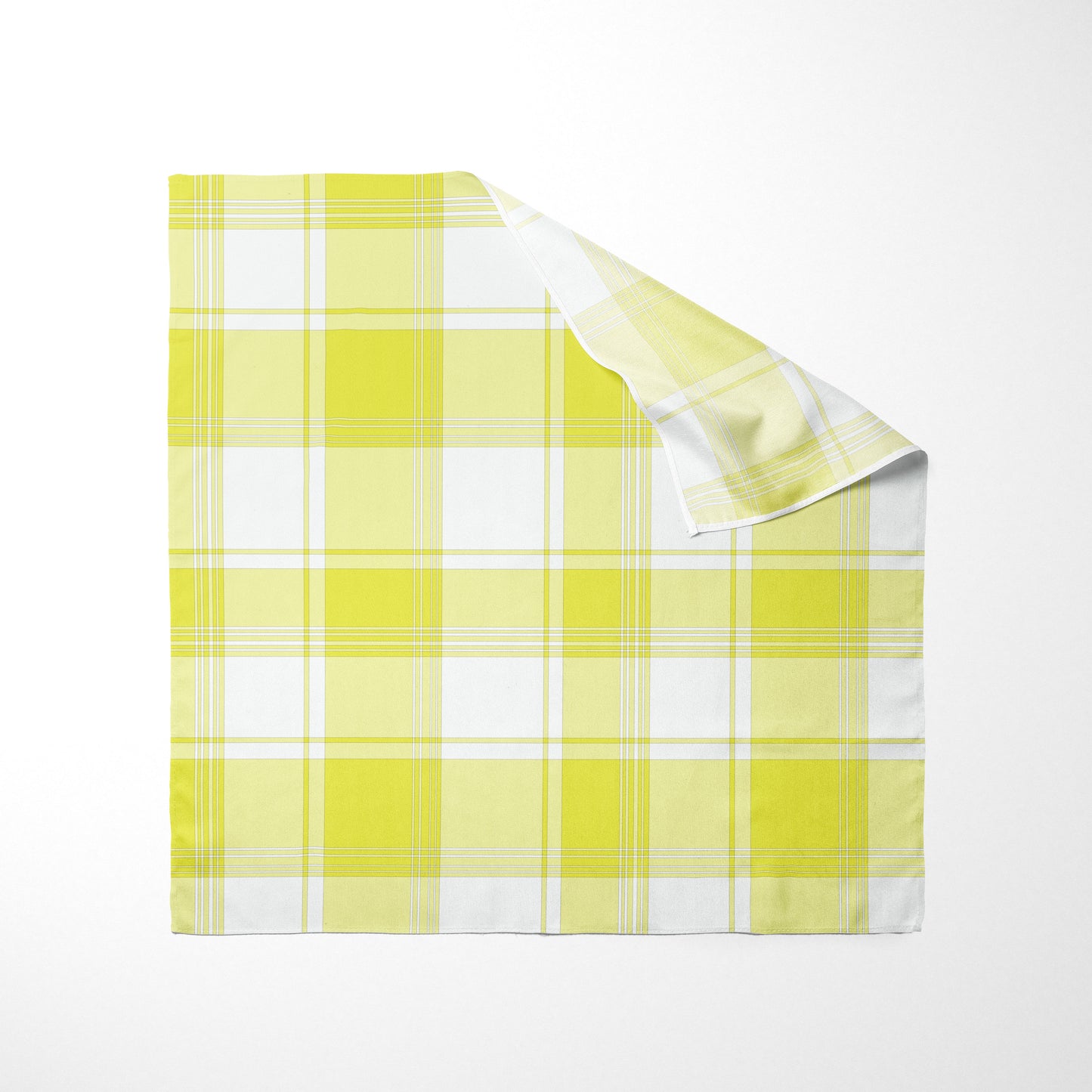 Yellow And White Plaid Dog Bandana - Apawry Pup